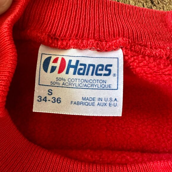 Vintage 1987 San Diego Zoo Giant Panda Sweatshirt Hanes Red S - Picture 6 of 7